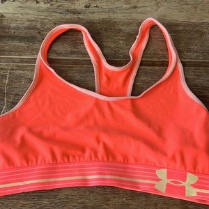 Neon Under Armour Sports Bra, Size L